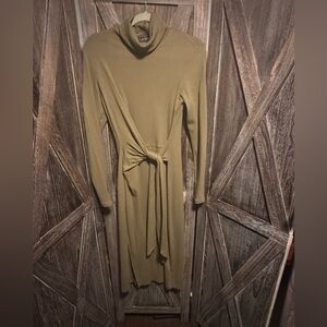 Lauren Ralph Lauren  Olive Green Long Sleeve Dress